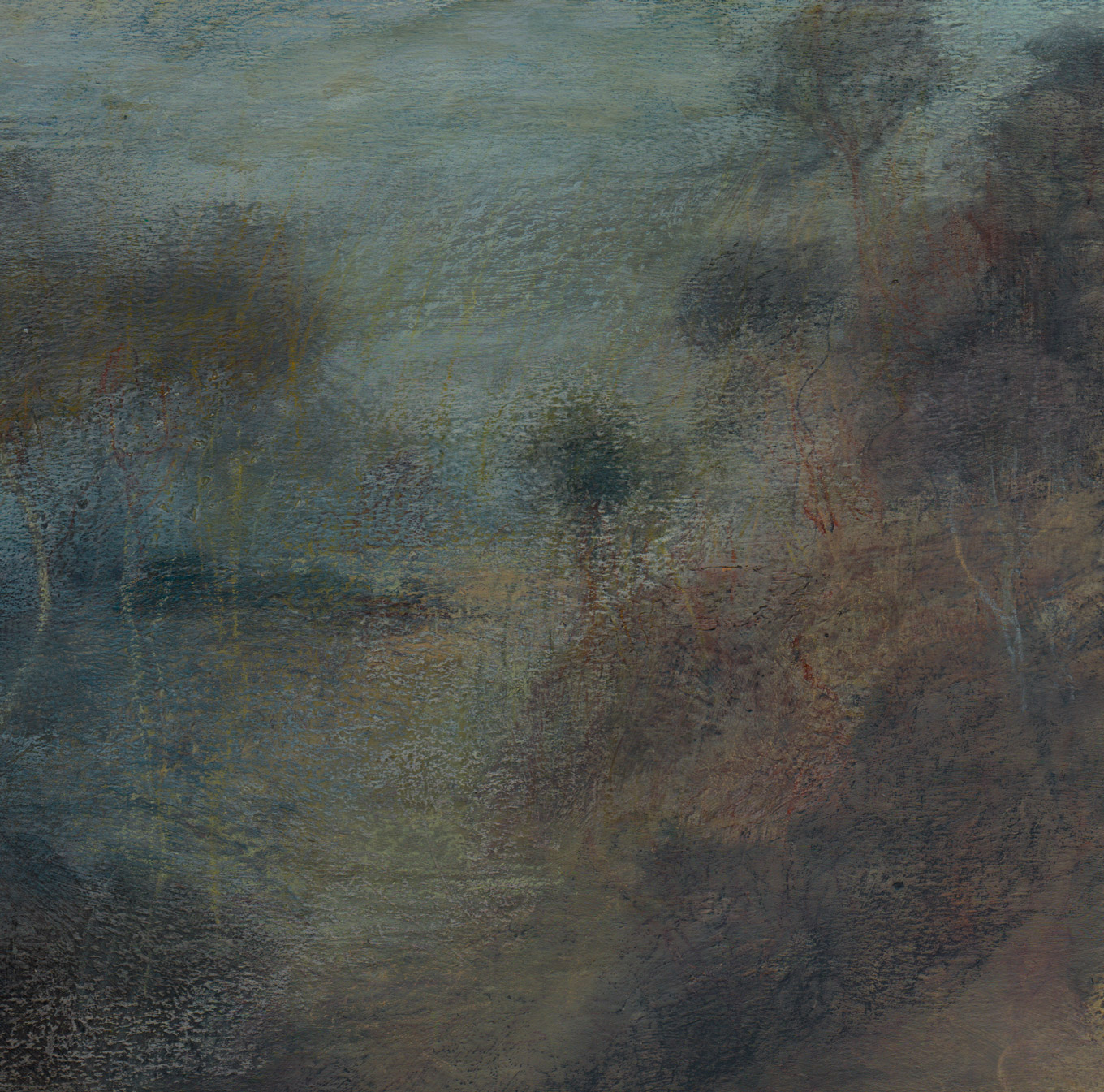 L1160 - Nicholas Herbert, British Artist, mixed media landscape painting of a view from the West Flank of the Ivinghoe Beacon, 2019