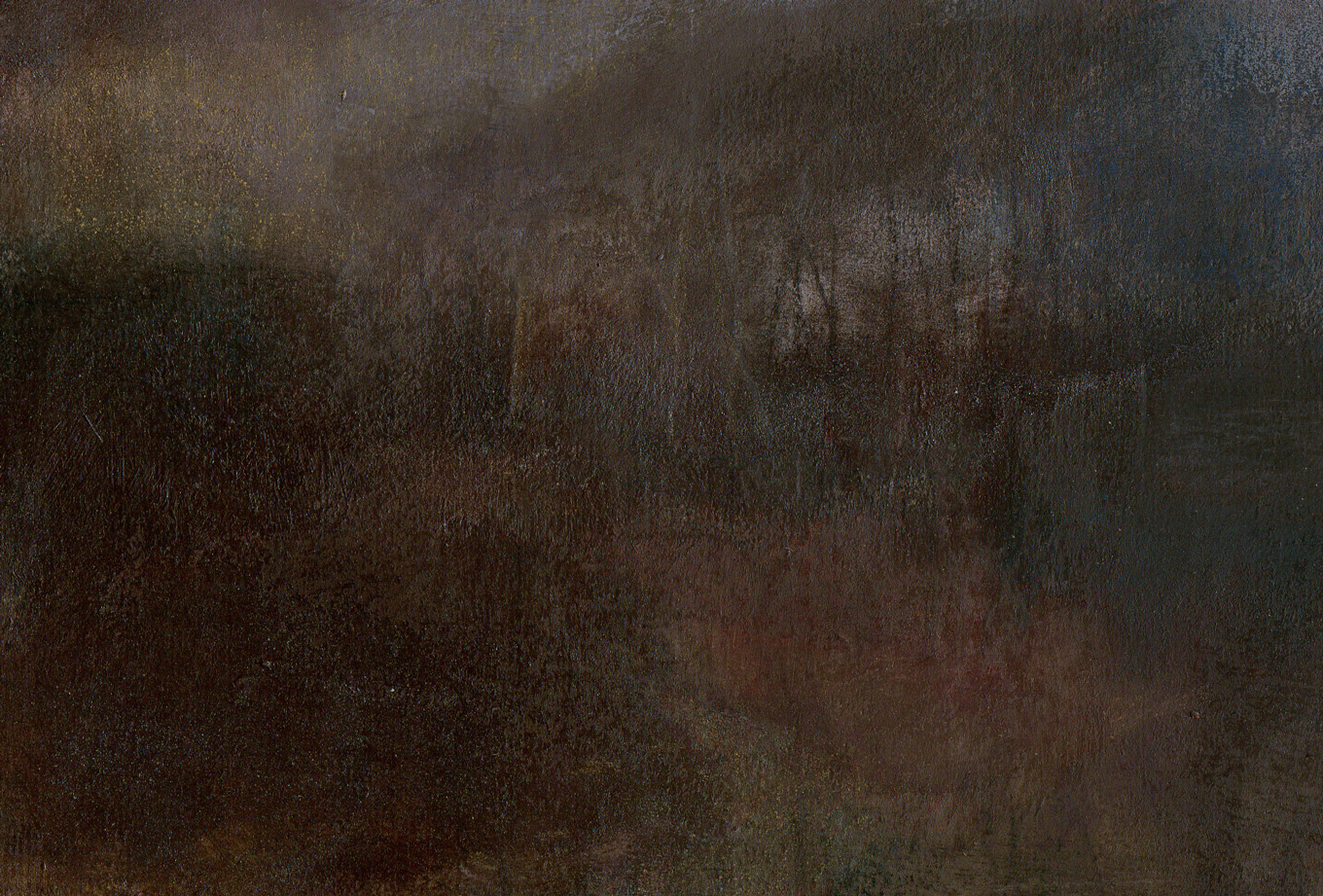 L1194 - Nicholas Herbert, British Artist, mixed media landscape painting of Chobham Common, mixed media on paper,2020