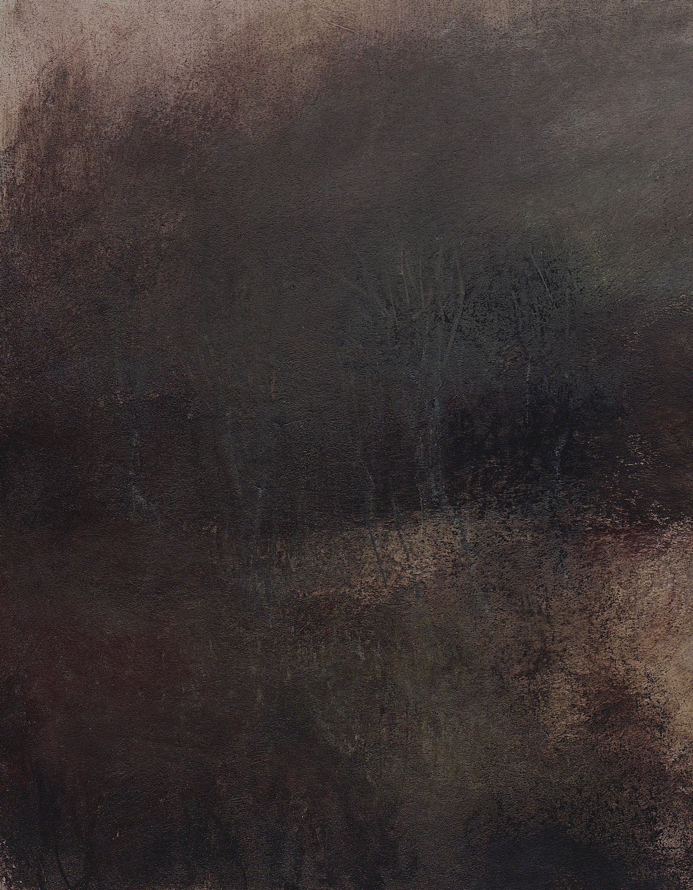 L1202 - Nicholas Herbert, British Artist, mixed media landscape painting of Chobham Common, mixed media on paper,2020
