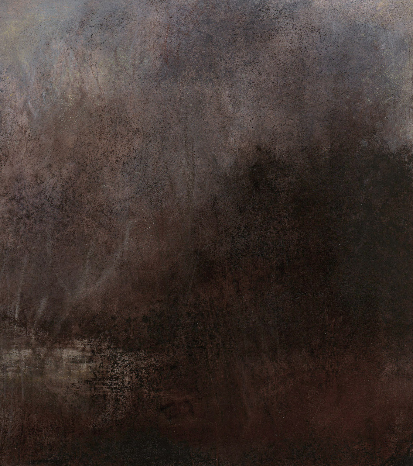 L1262 - Nicholas Herbert, British Artist, mixed media landscape painting of Mermaid Pond, Aspley Wood, 2021