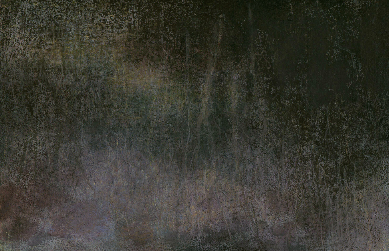 L1269 - Nicholas Herbert, British Artist, mixed media landscape painting of Mermaid's Pond Aspley Wood, 2021
