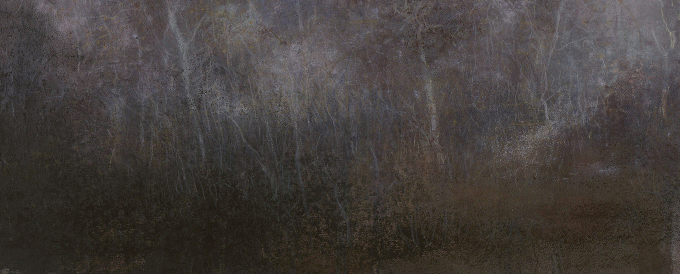 L1277 - Nicholas Herbert, British Artist, mixed media landscape painting of Woodland near Mermaid Pond, Greensand Ridge, 2021
