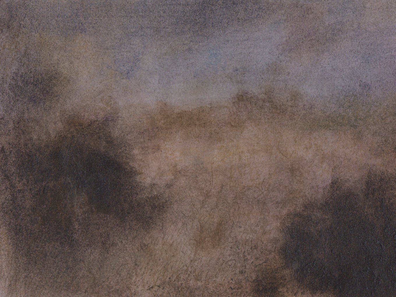 L1308 - Nicholas Herbert, British Artist, mixed media landscape painting of open counryside near Woburn, 2021