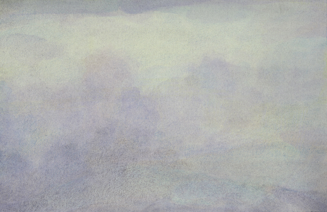 L1349 - Nicholas Herbert, British Artist, mixed media landscape painting of open counryside near Woburn, 2022