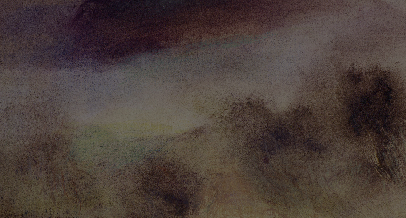 L1355 - Nicholas Herbert, British Artist, mixed media landscape painting of open counryside near Woburn, 2022