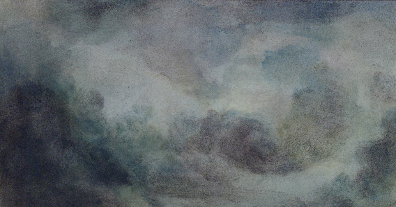 L1356 - Nicholas Herbert, British Artist, mixed media landscape painting of open counryside near Woburn, 2022