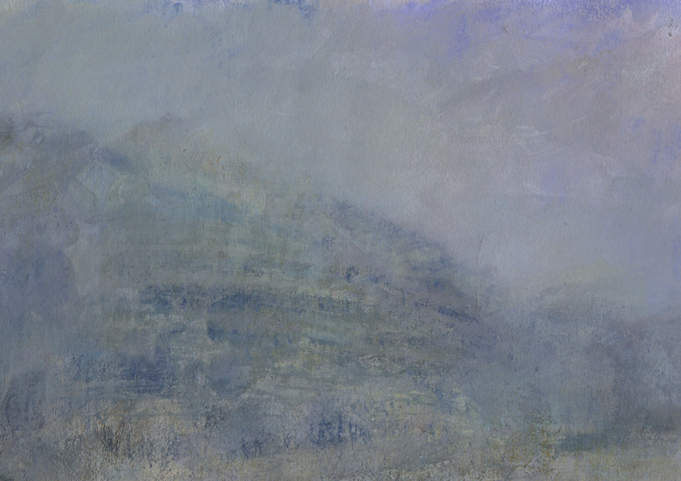 Nicholas Herbert, British artist - Landscape L1077 Amalfi Series, Vineyards on a hillside in the Lattari Mountains, contemporary mixed media painting